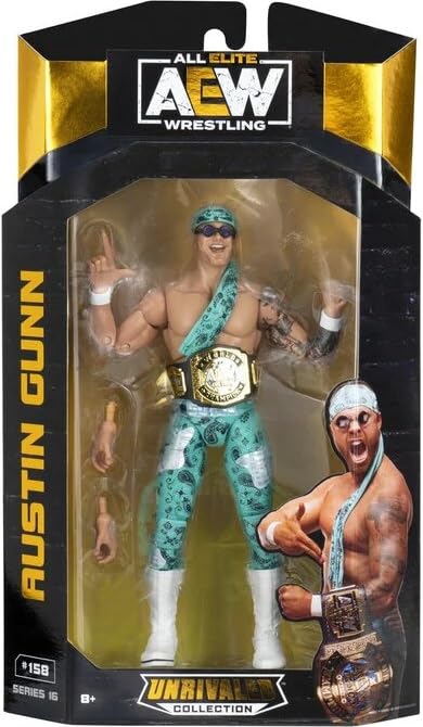 Amazon.com: AEW Austin Gunn Unrivaled Series 16 - Jazwares Action